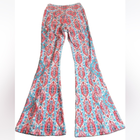 🎯NWOT Wolven Amalfi Flare Blue Pink Size XSP - Picture 8 of 14